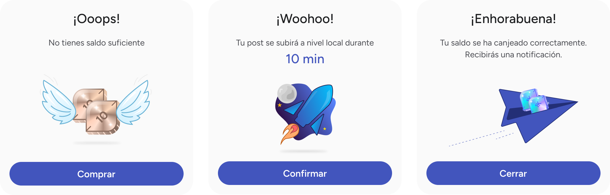 Diálogos con animaciones